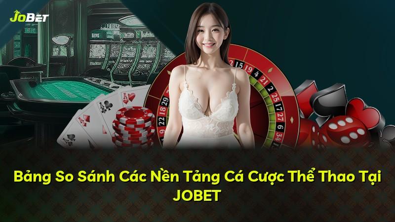 Bảng So Sánh Các Nền Tảng Cá Cược Thể Thao Tại JOBET