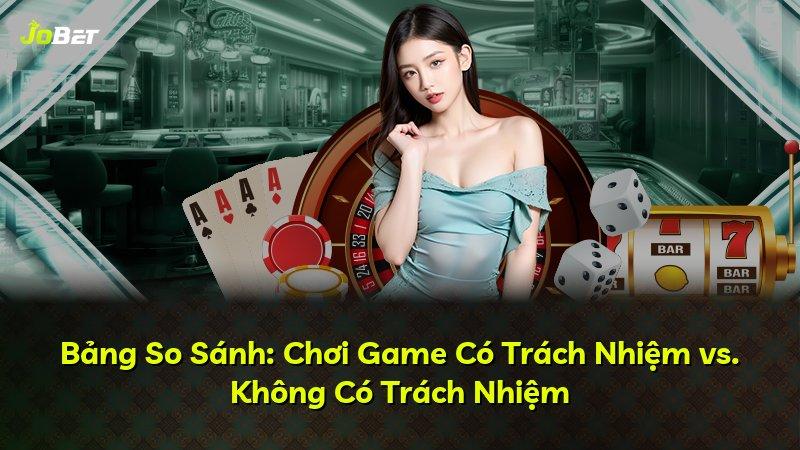 Bảng So Sánh: Chơi Game Có Trách Nhiệm vs. Không Có Trách Nhiệm