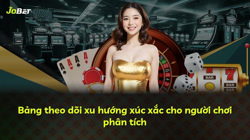 Bảng theo dõi xu hướng xúc xắc cho người chơi phân tích